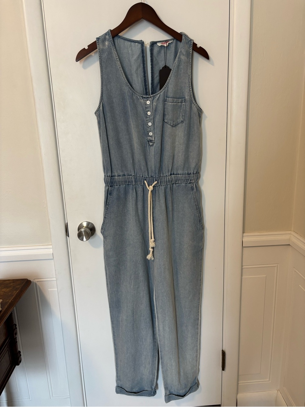 NWT Mazik Chambray Jumpsuit size large